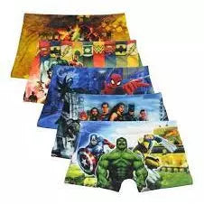 Cuecas Boxer Infantil com Estampas Variadas - Compre 3 Leve 5 - Kaype Store