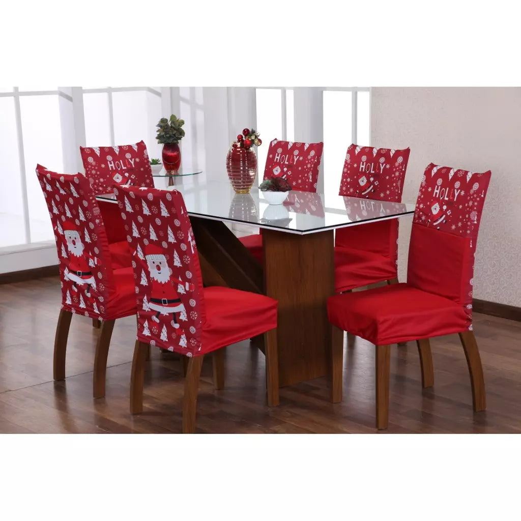 Capa de Cadeiras Super Luxo para Mesa de Jantar - Especial Natal e Ano Novo - Kaype Store