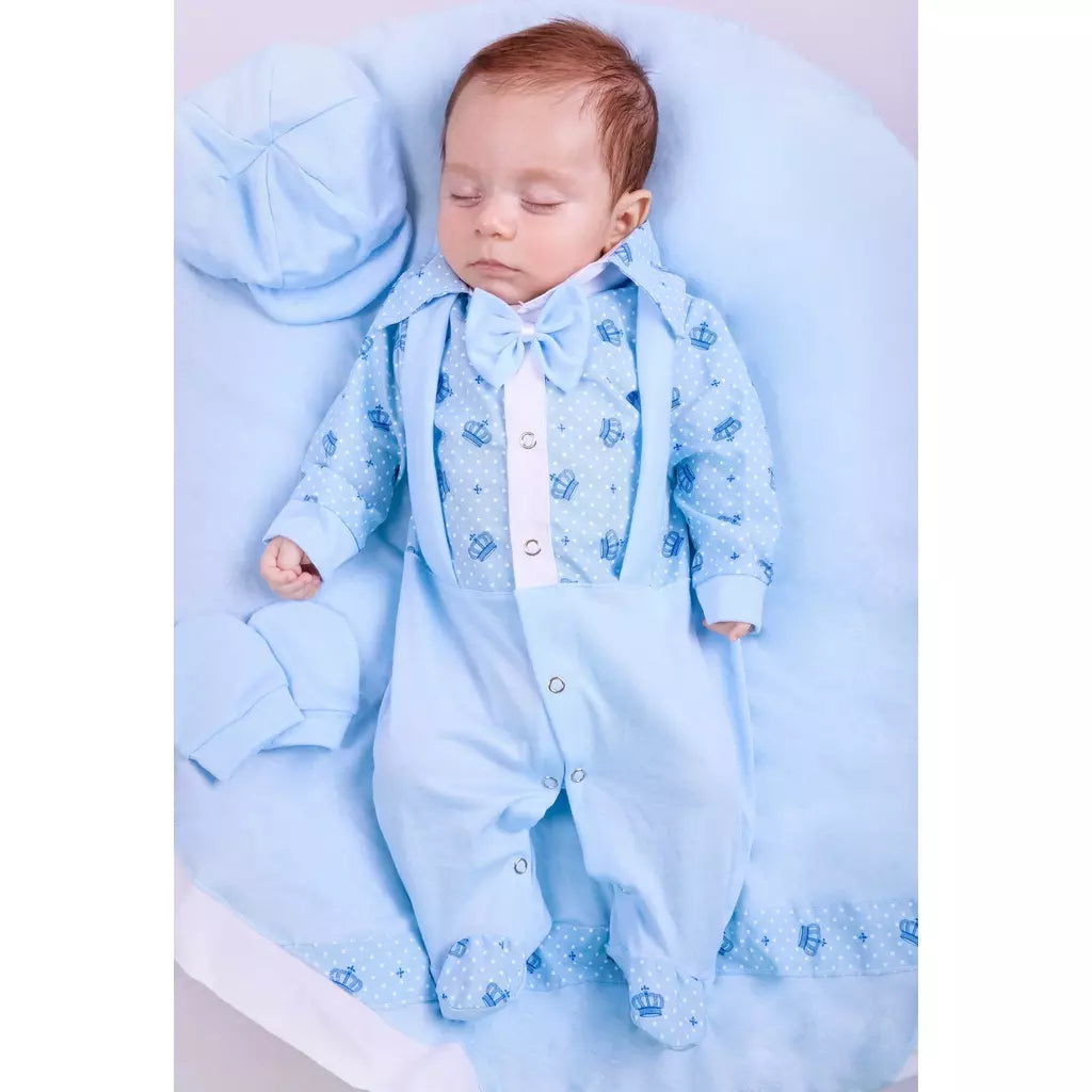 Saida de Maternidade Para Bebe Menino - 4 Peças - Kaype Store