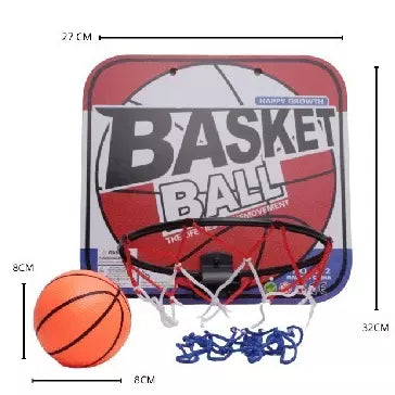 Kit de Basquete Infantil - Bola + Rede + Cesta