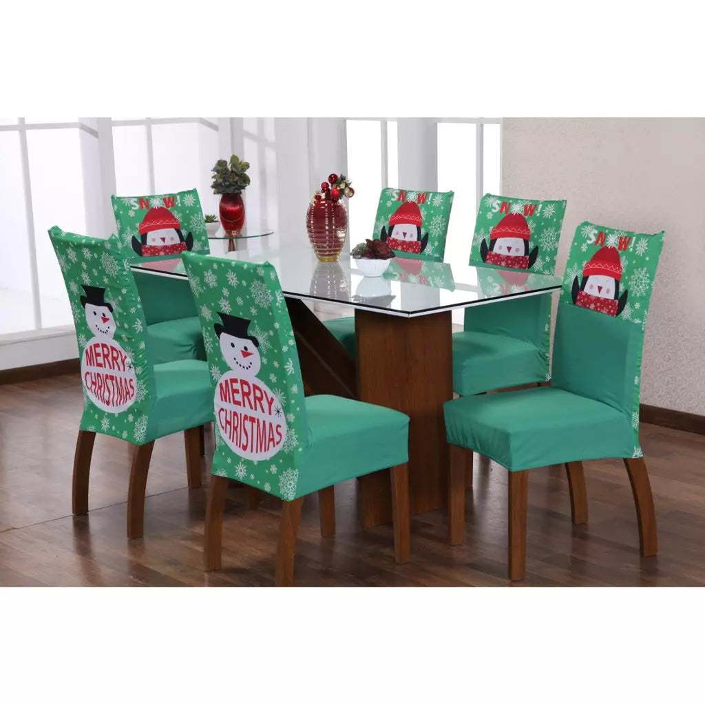 Capa de Cadeiras Super Luxo para Mesa de Jantar - Especial Natal e Ano Novo - Kaype Store