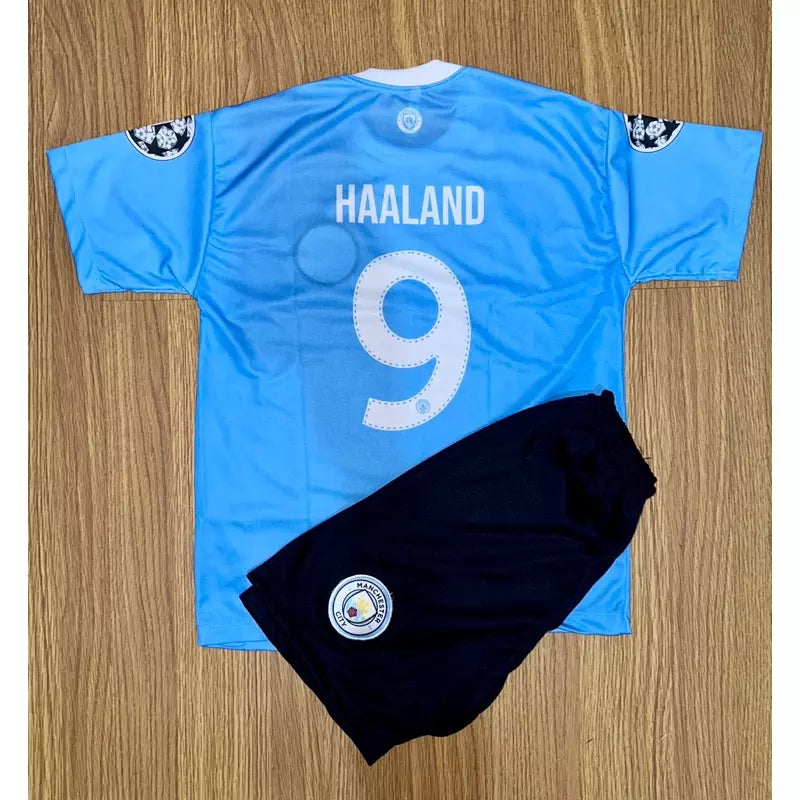 Conjunto Infantil Uniforme Manchester City - Haland