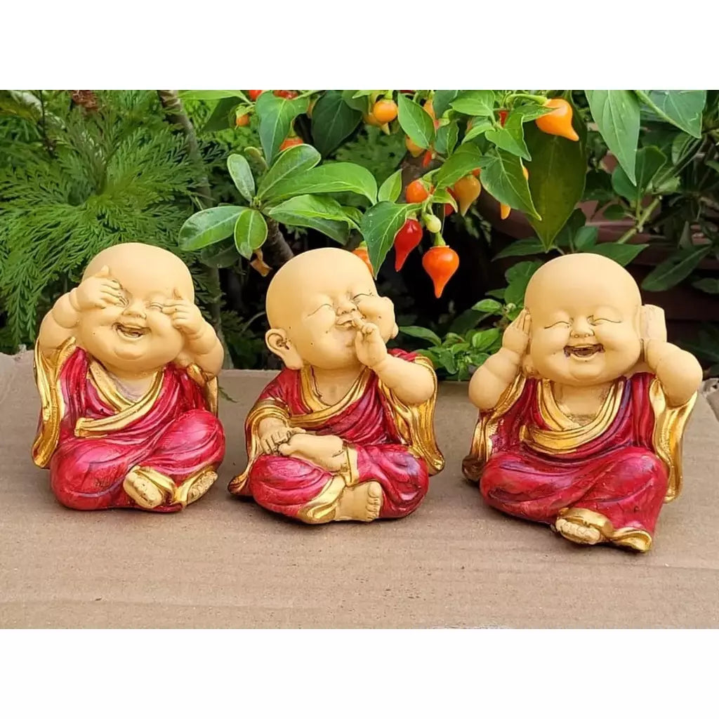 Trio de Buda Sabedoria Mini