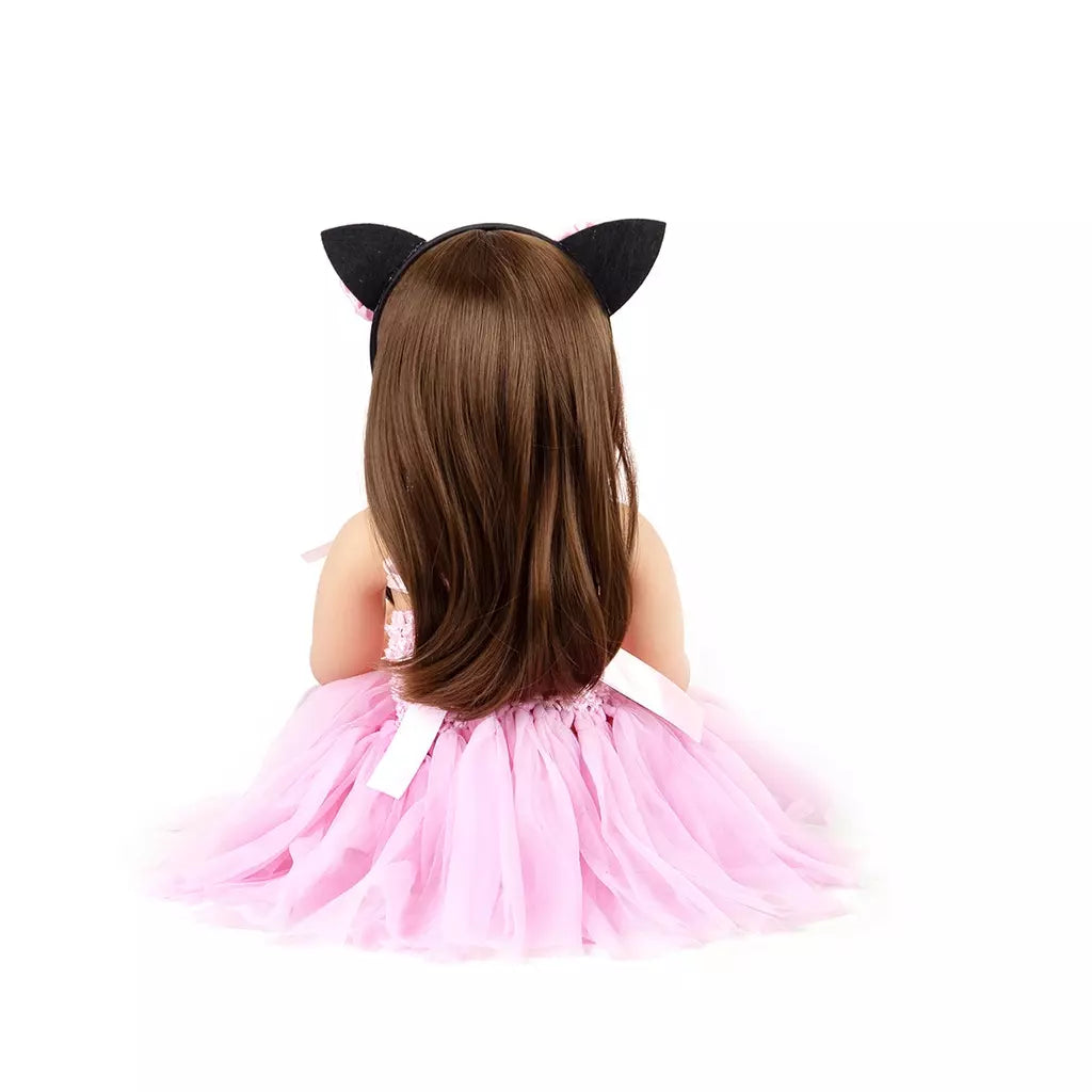 Boneca Bebê Reborn Brastoy + Urso de Pelúcia Feito a Mão - Kaype Store