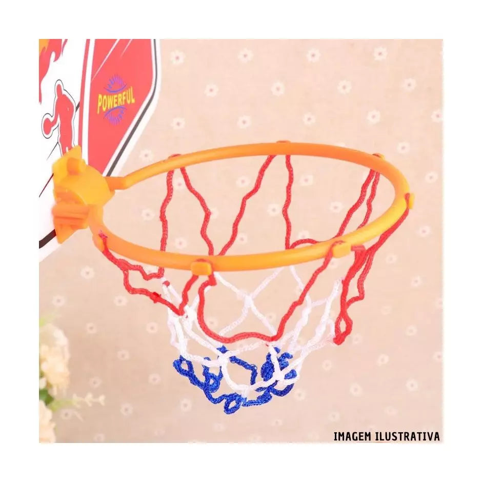 Kit de Basquete Infantil - Bola + Rede + Cesta