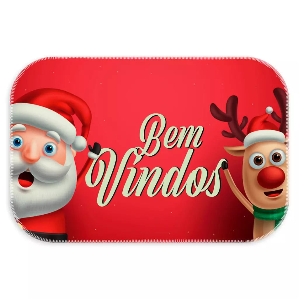 Natal - Tapete Entrada de Porta Capacho Emborrachado Moderno - Kaype Store