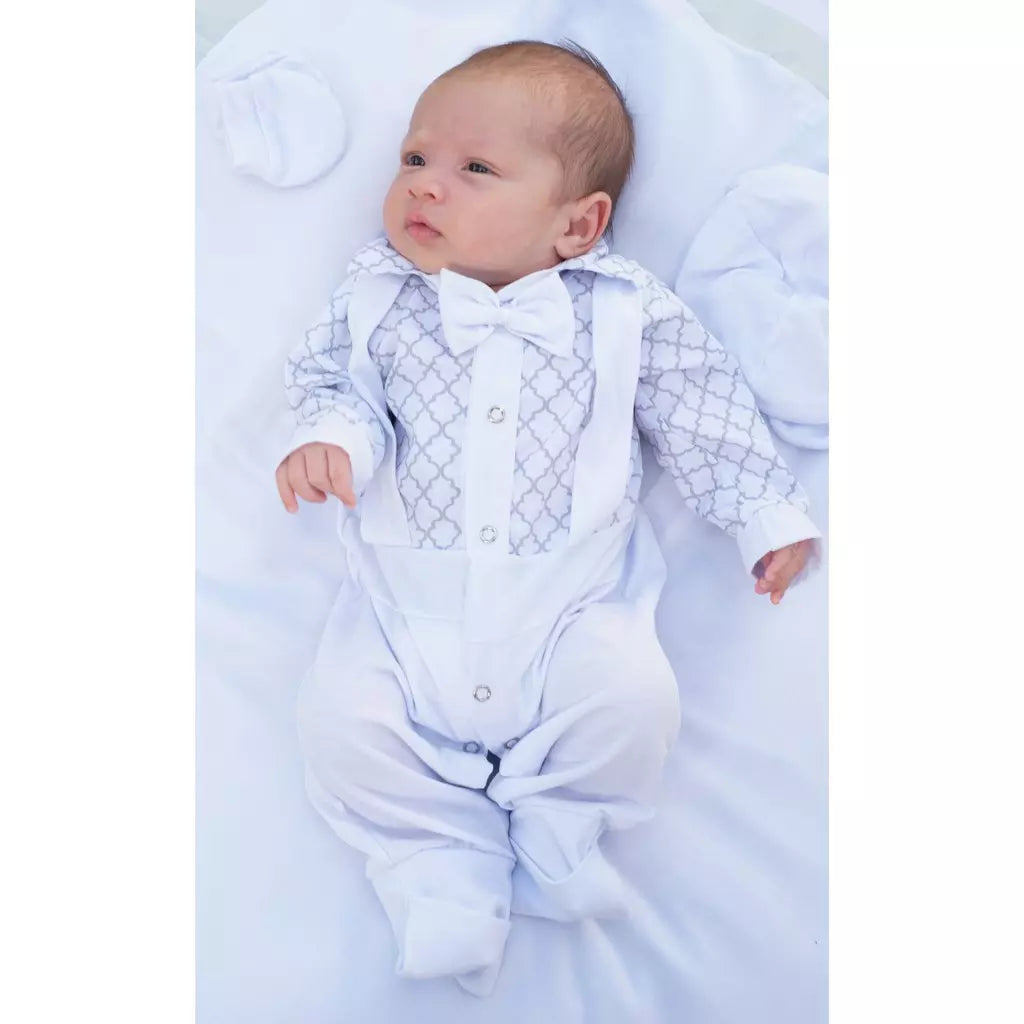 Saida de Maternidade Para Bebe Menino - 4 Peças - Kaype Store