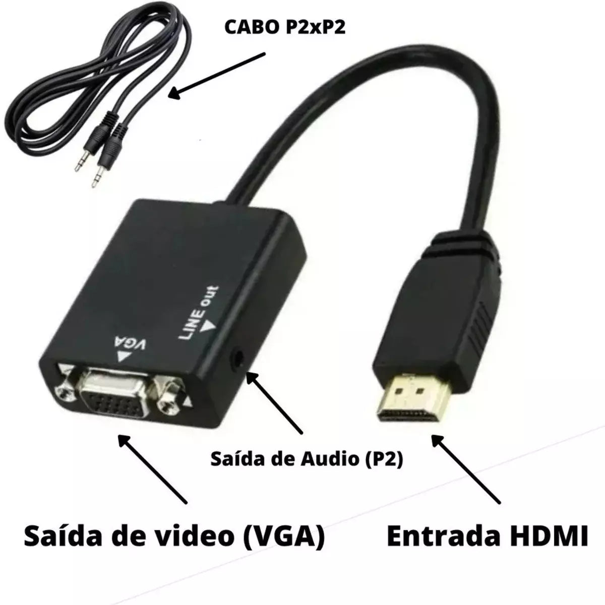 Adaptador HDMI para VGA - Transforme Seu Vídeo Digital em Analógico!
