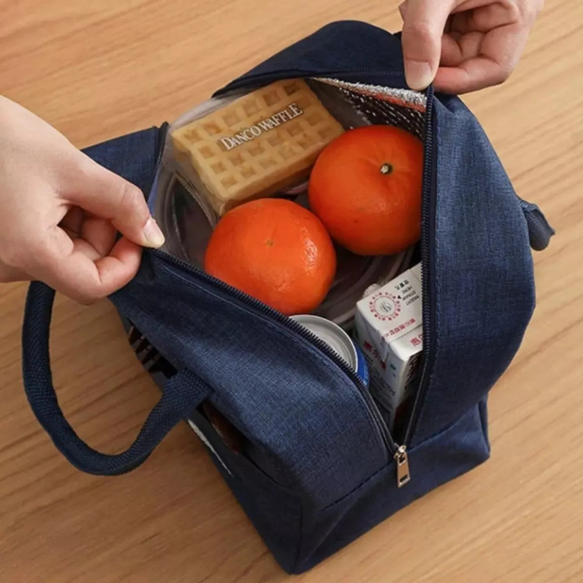 Bolsa Lancheira Térmica Portátil Com Isolamento Térmico - Cor Aleatória - Kaype Store