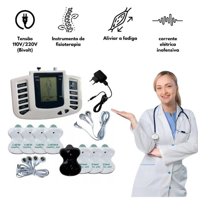 Aparelho de Fisioterapia Eletroestimulação - FisioMax | Kaype Store