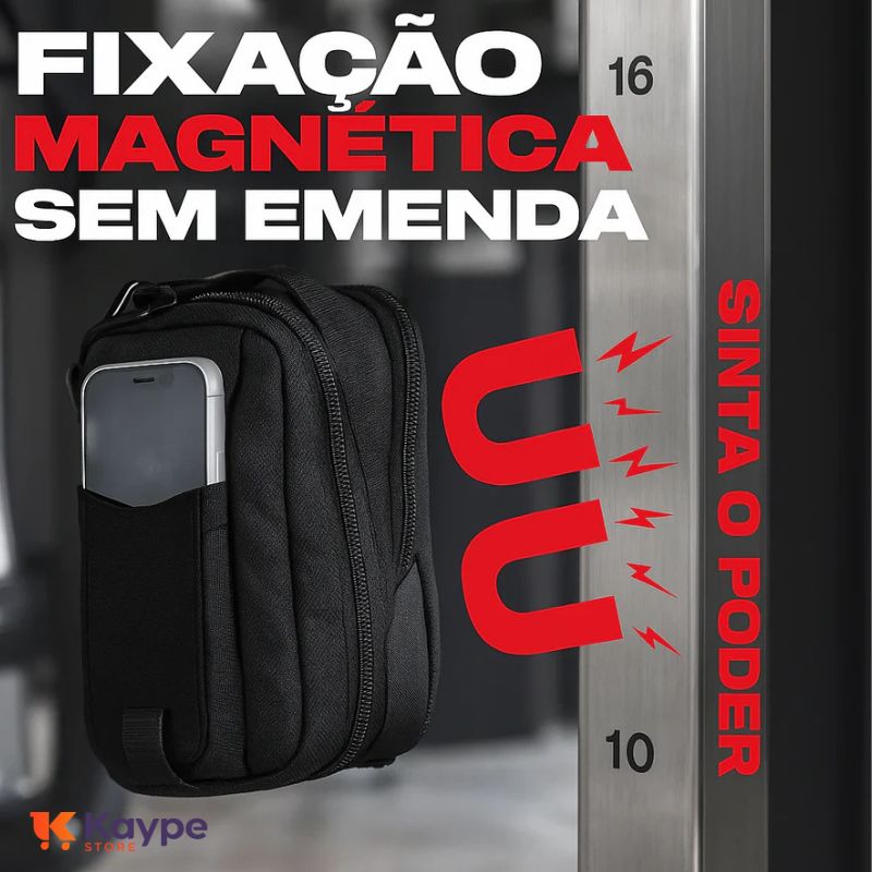 Bolsa Magnética para Garrafa de Água com Suporte para Celular - MagSling Pro | Kaype Store