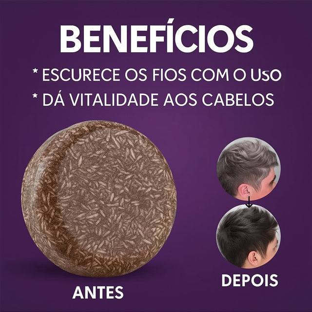 Shampoo Orgânico Escurecedor de Cabelo BlackHair - Natural & Eficiente | Kaype Store