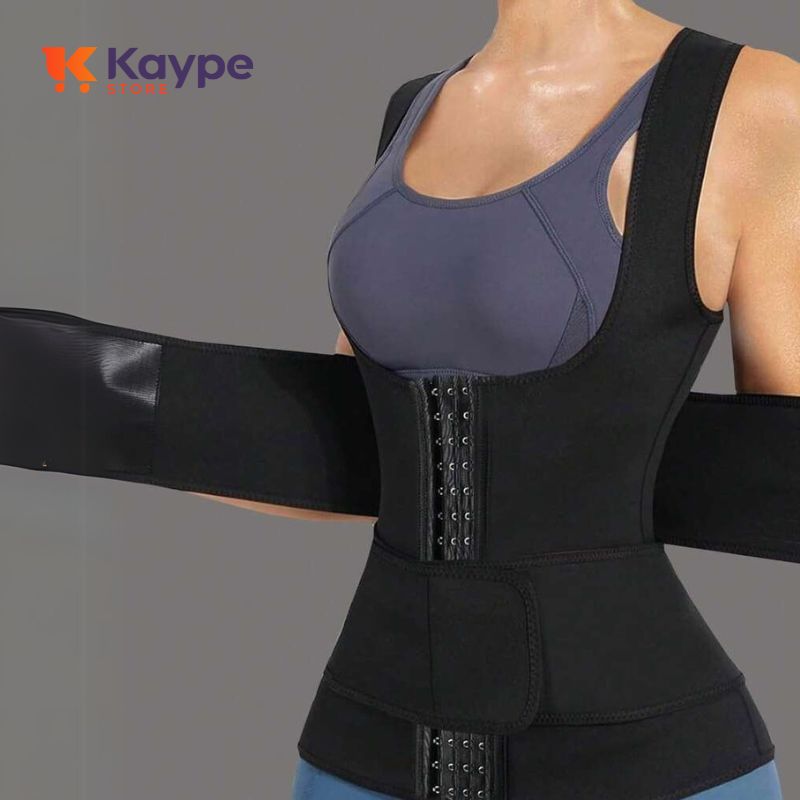Cinta Modeladora Colete com Suporte Lombar - KaypeFit | Kaype Store