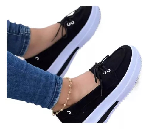 Mocassim Sapatilha Feminino Plataforma Tratorada - Conforto e Estilo em Cada Passo