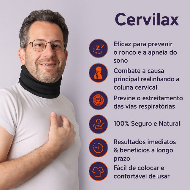 Faixa Cervical Anti-ronco Cervilax - Durma Melhor e Livre-se do Ronco-kaype store