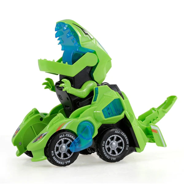 DinoCar - Carro Robô Dinossauro Transformers Eletrico com Luz e Música - Kaype Store