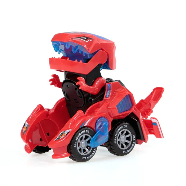 DinoCar - Carro Robô Dinossauro Transformers Eletrico com Luz e Música - Kaype Store