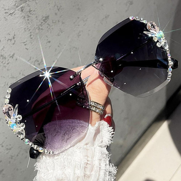 Óculos De Sol Feminino Com Lentes Gradiente Vintage - UV400 - Kaype Store