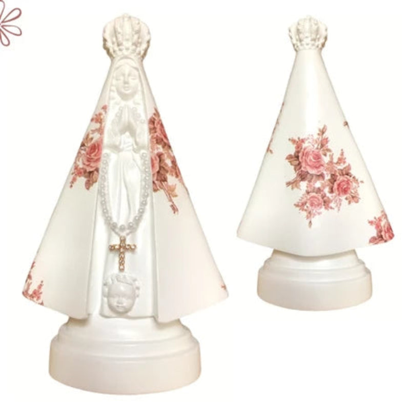 Imagem Nossa Senhora Aparecida Floral 22cm | Kaype Store