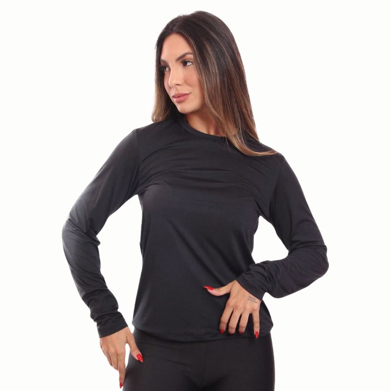 Kit 3 Camisetas Manga Longa Feminina Dry Fit Esportiva - FemmeSport