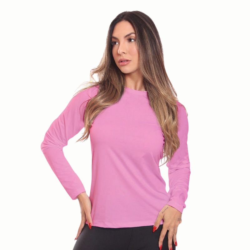 Kit 3 Camisetas Manga Longa Feminina Dry Fit Esportiva - FemmeSport