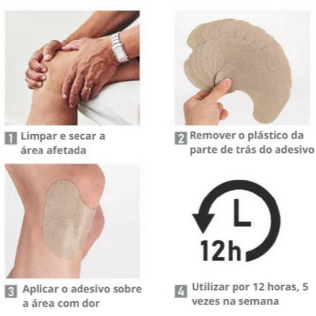 Knee Patch – Adesivo de Bem-Estar para Joelho com Design Confortável e Uso Diário