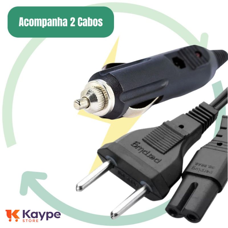 Marmita Elétrica Bivolt - Aquece em 30 Min | 110V/220V e 12V/24V | Kaype Store