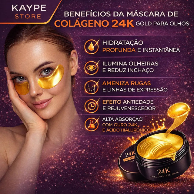 Mascara de Colageno 24K Gold Para Olhos - kaype store