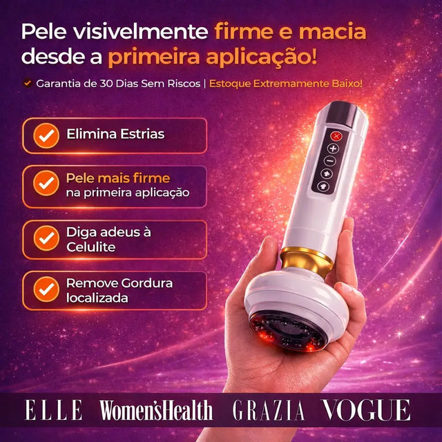 Massageador Anticelulite Pro Com Cabeça Infravermelha - Kaype Store