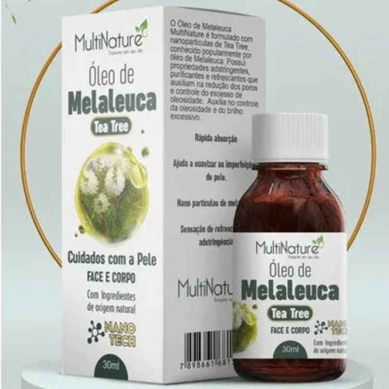Óleo de Melaleuca Premium 100% Puro - 10ml | Antisséptico, Antibacteriano e Antifúngico Natural
