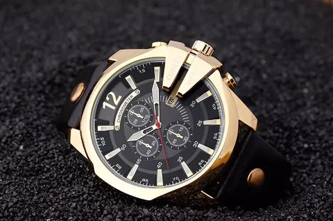 Relógio Masculino Curren de Luxo - Pulseira de Couro - Kaype Store