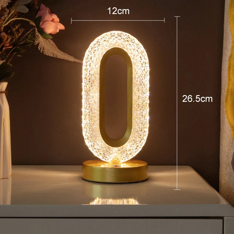 LUMINÁRIA NORDICA DE MESA DIAMANTE MODERNO PREMIUM - Kaype Store