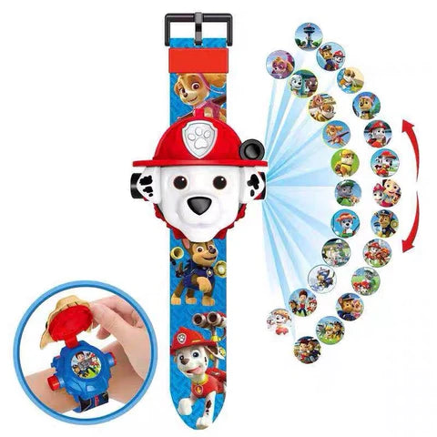 Relógio Patrulha Canina Paw Patrol Projetor Imagem 3D - Kaype Store