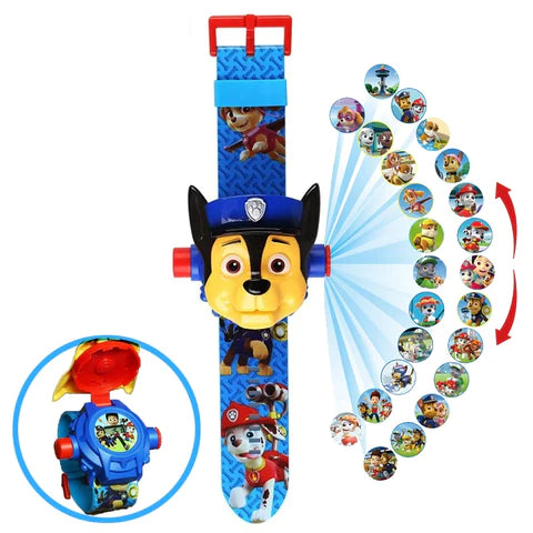 Relógio Patrulha Canina Paw Patrol Projetor Imagem 3D - Kaype Store