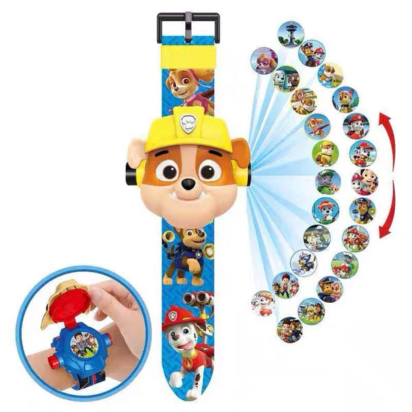 Relógio Patrulha Canina Paw Patrol Projetor Imagem 3D - Kaype Store