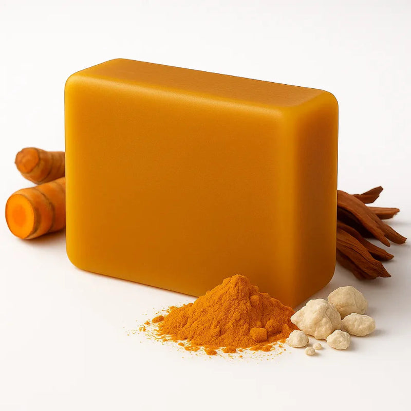 Sabonete Artesanal de Açafrão e Dolomita – Clareador Natural | Kaype Store