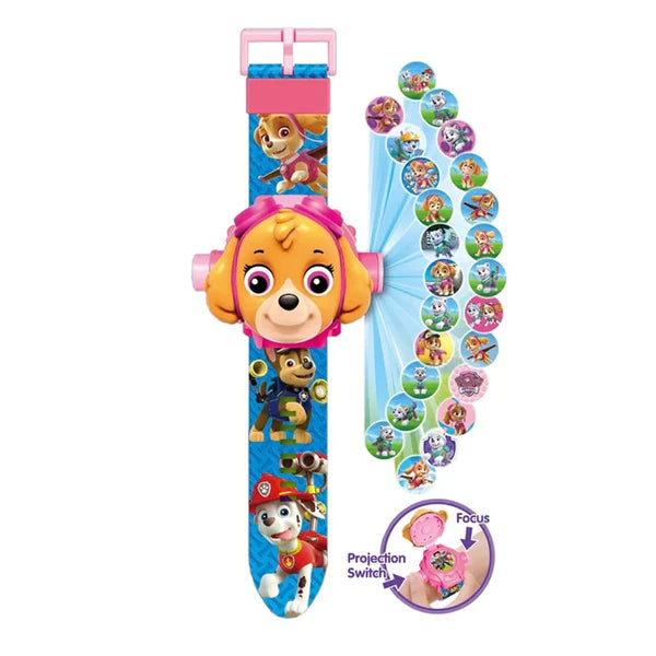 Relógio Patrulha Canina Paw Patrol Projetor Imagem 3D - Kaype Store