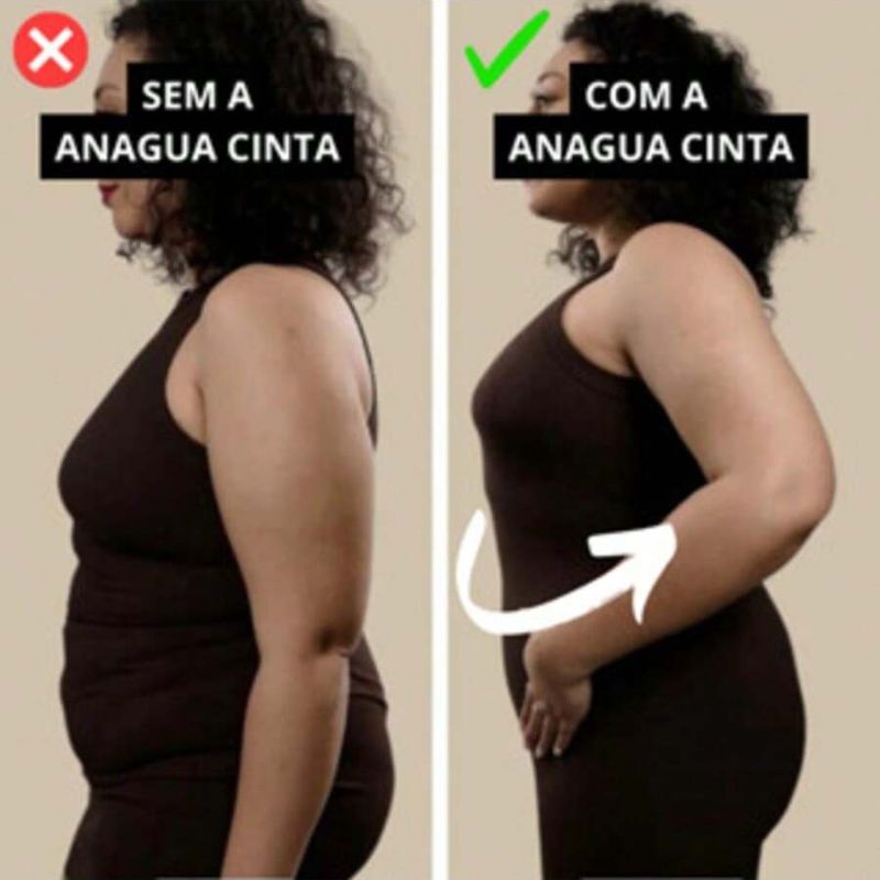 Short Modelador Anágua Cinta de Compressão - ModelaFem | Kaype Store