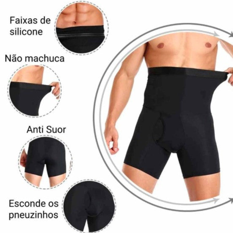 Cueca modeladora masculina para postura ereta e definição abdominal - Kaype Store