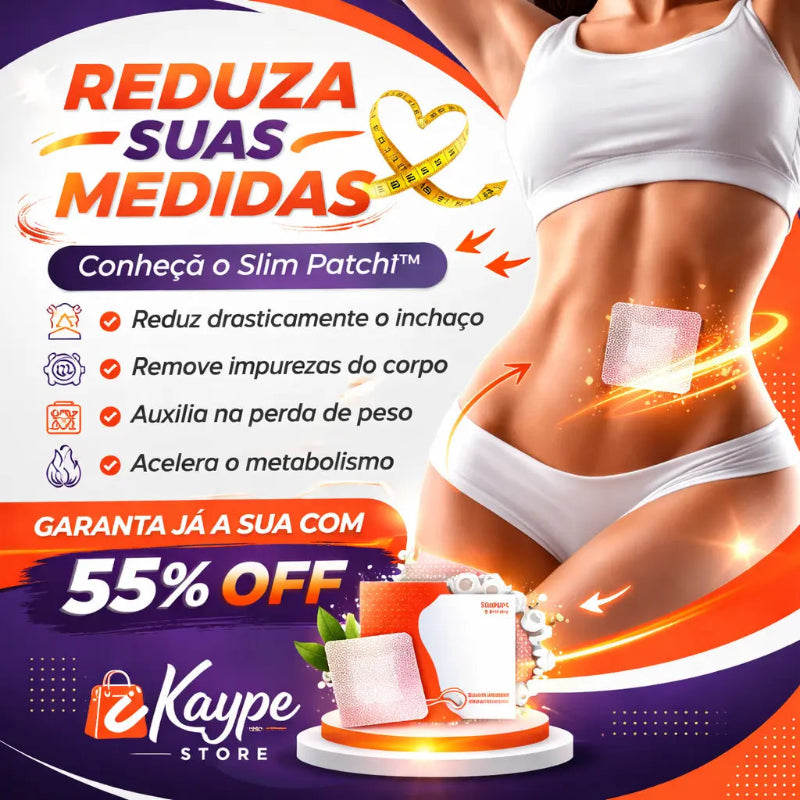 Slim Patch Adesivo Emagrecedor – A Solução Rápida e Eficaz Para Perder Peso Sem Esforço!