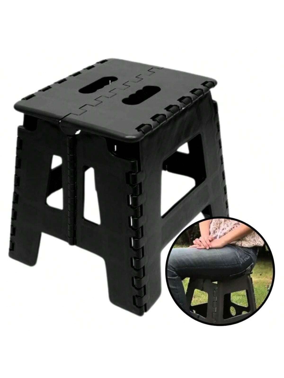 Banqueta Dobrável Resistente - Até 100kg - Kaype Store