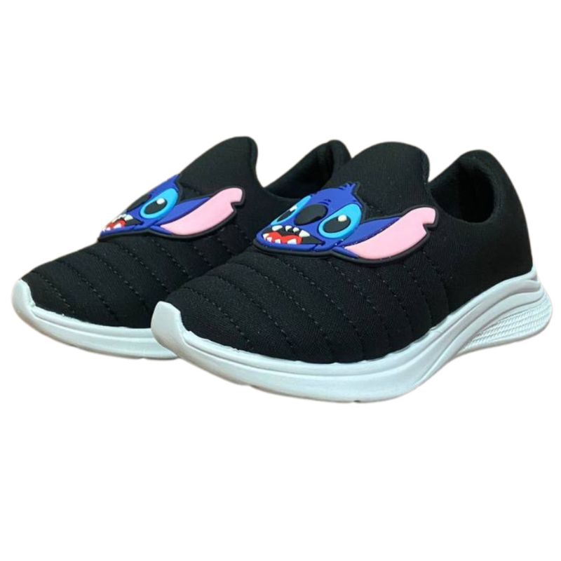 Tênis Infantil Calce Fácil - Stitch - Confortável, Macio e Antiderrapante