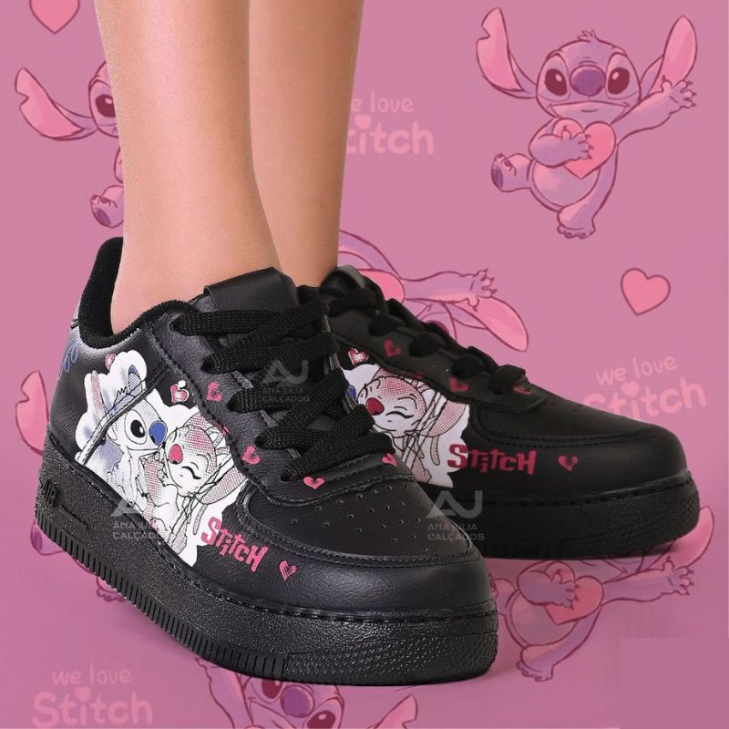 Tênis Infantil Feminino Stitch - Confortável e Estiloso para Meninas
