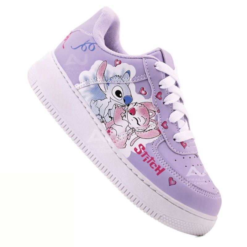 Tênis Infantil Feminino Stitch - Confortável e Estiloso para Meninas