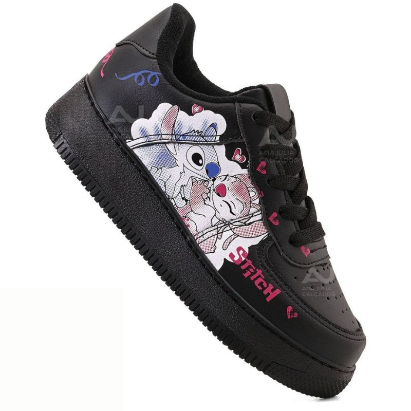 Tênis Infantil Feminino Stitch - Confortável e Estiloso para Meninas
