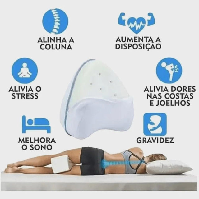 Travesseiro Almofada Cervical Ortopédica Anatômica - Alívio no Ciático e Lombar - Kaype Store