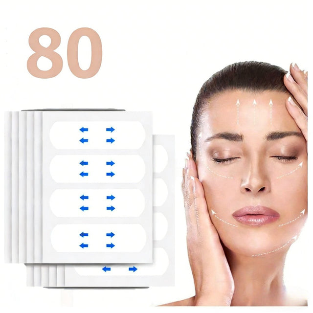 Adesivo Lifting Facial Fita Invisível Antirrugas - RugaFall: Rejuvenesça e Defina Seu Rosto em Segundos!