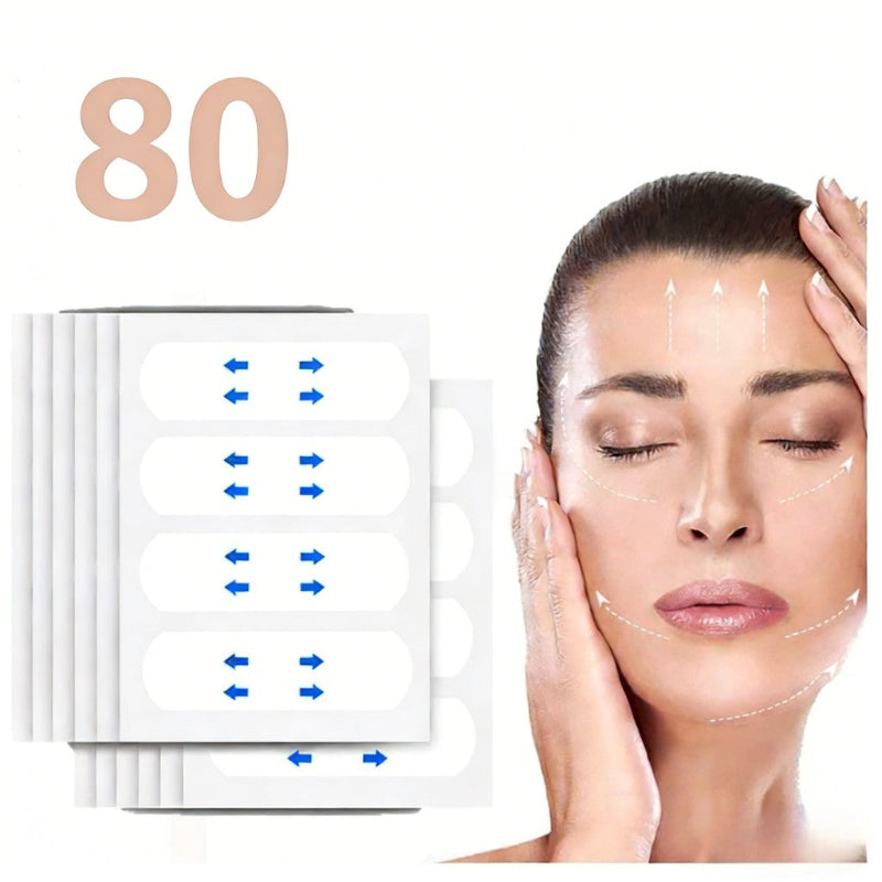 Adesivo Lifting Facial Fita Invisível Antirrugas - RugaFall: Rejuvenesça e Defina Seu Rosto em Segundos!