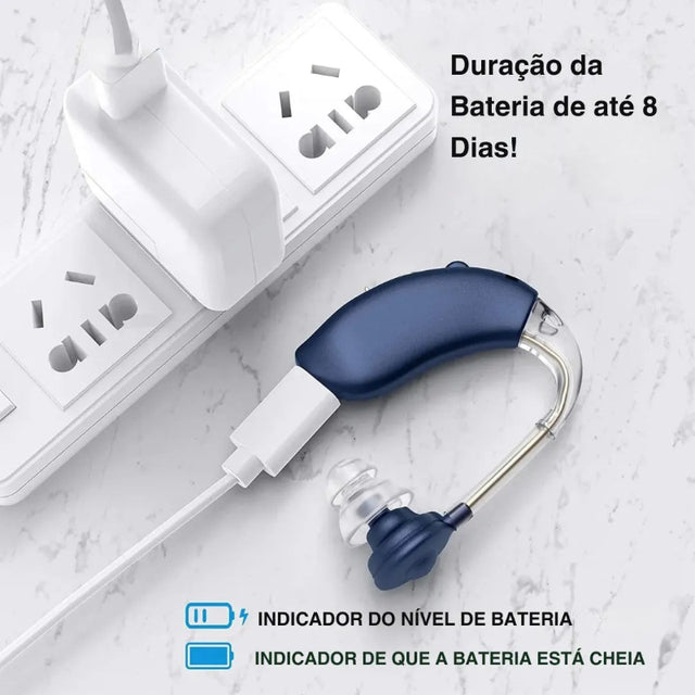 Aparelho Auditivo Digital Recarregável – ClarityPro Versão 2026/2027 | Kaype Store