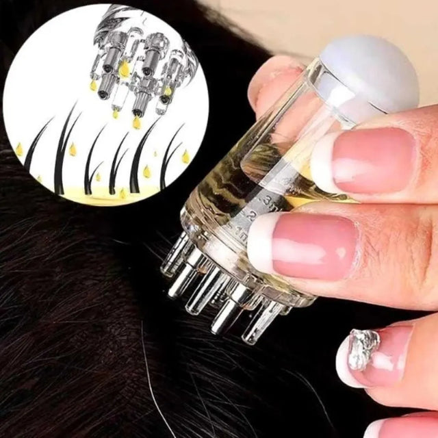Aplicador de Óleo Capilar HairBoost - Potencialize o Crescimento e a Nutrição do Seu Cabelo com Facilidade